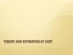 THEORY AND ESTIMATION OF COST - slide 1