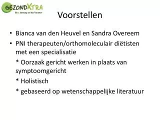 voorstellen