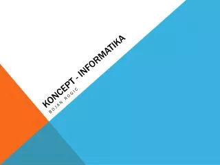 koncept informatika