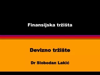 finansijska tr i ta