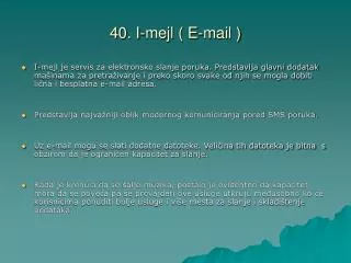 40 i mejl e mail