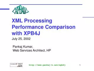 XML Processing Performance Comparison with XPB4J