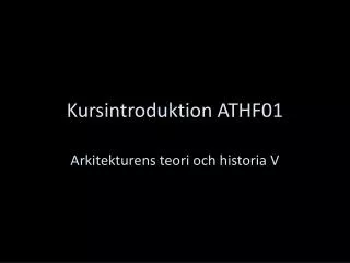 kursintroduktion athf01