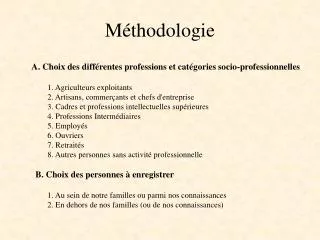 m thodologie
