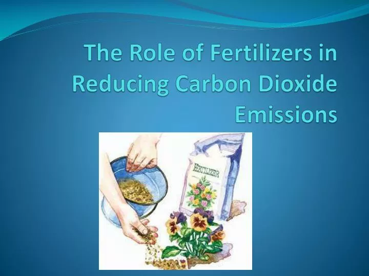 the role of fertilizers in reducing carbon dioxide emissions