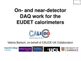 On- and near-detector DAQ work for the EUDET calorimeters