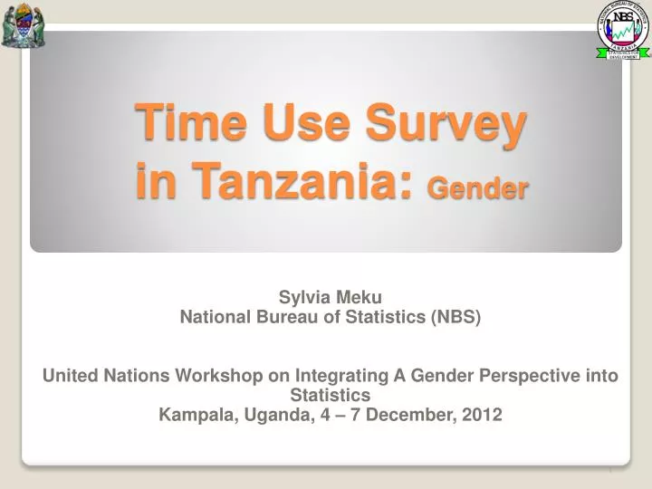 time use survey in tanzania gender