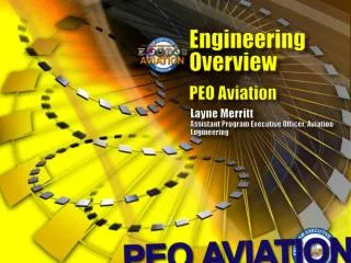 E ngineering Overview PEO Aviation