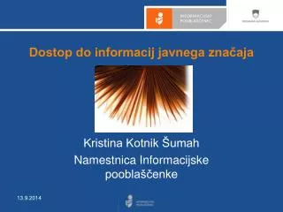 dostop do informacij javnega zna aja