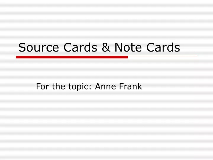source cards note cards