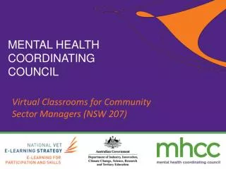 Virtual Classrooms for Community Sector Managers (NSW 207)