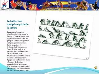 la lutte une discipline qui d fie le temps