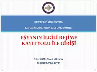 g mr kler 2023 v zyonu 1 arama konferansi 2011 2013 stratejisi