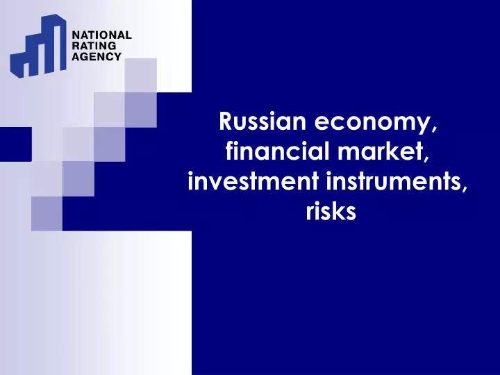 russian economy financial market investment instruments risks