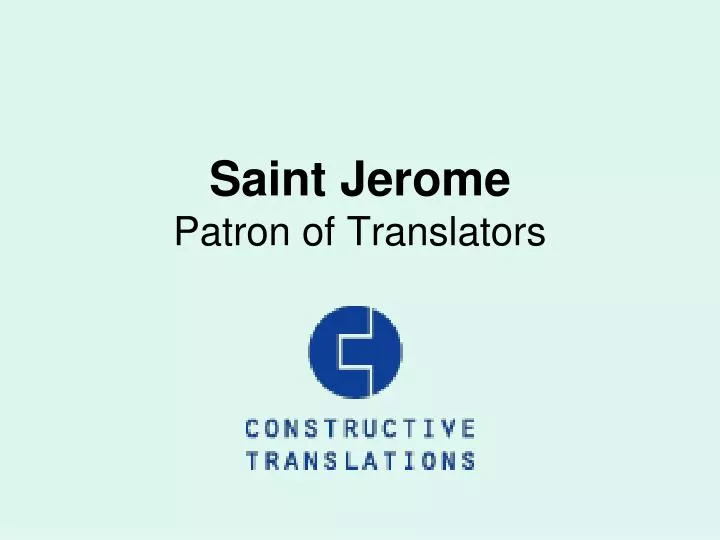 saint jerome patron of translators