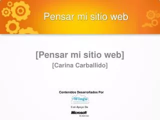 pensar mi sitio web