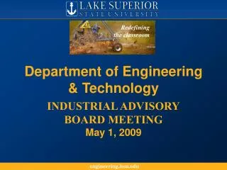 Department of Engineering &amp; Technology