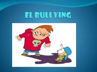 el bullying