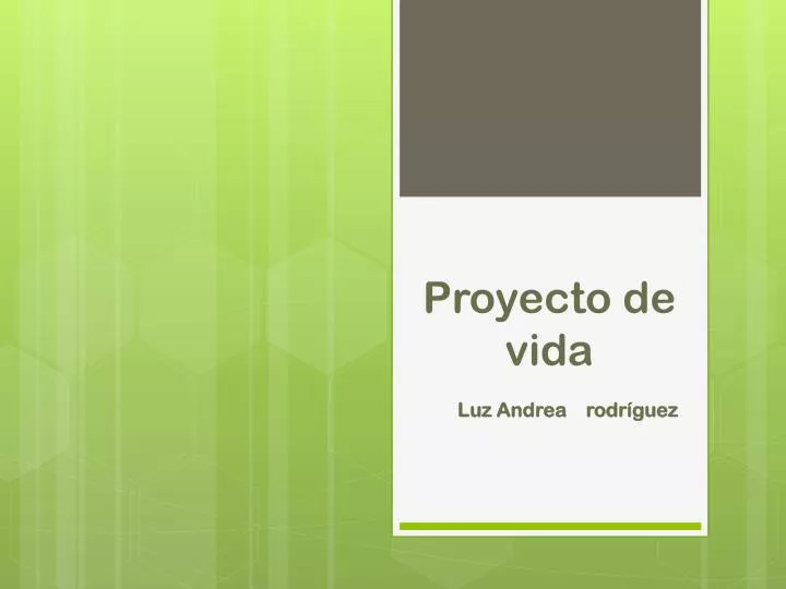 proyecto de vida