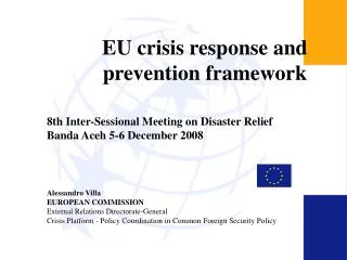 EU crisis response and prevention framework