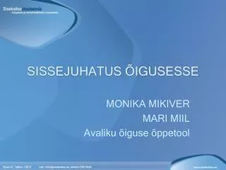 sissejuhatus igusesse