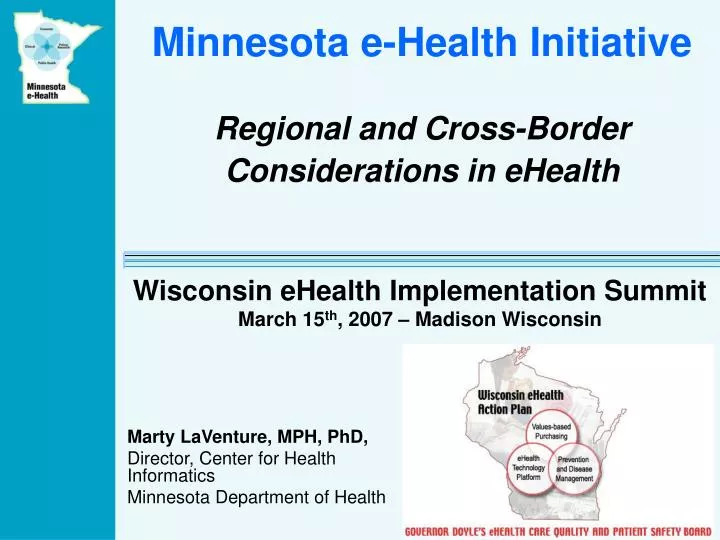 minnesota e health initiative regional and cross border considerations in ehealth