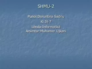 shmu 2