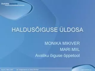 haldus iguse ldosa
