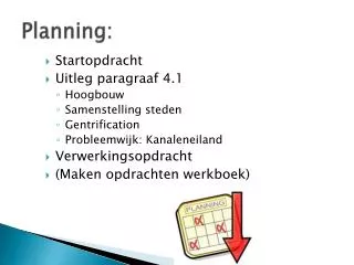 planning