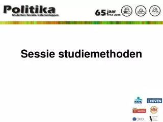 sessie studiemethoden