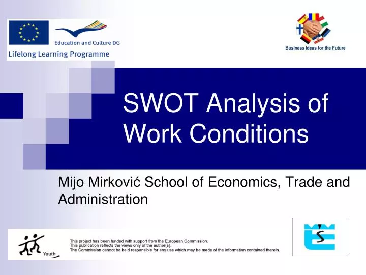 swot a nalysis of work conditions