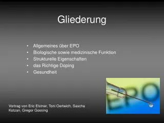 gliederung