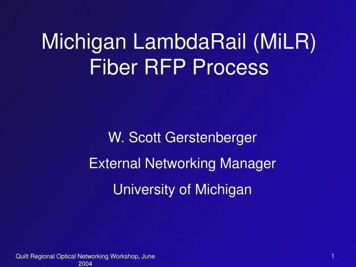 michigan lambdarail milr fiber rfp process