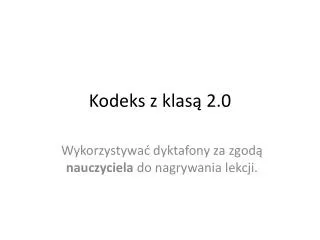 kodeks z klas 2 0