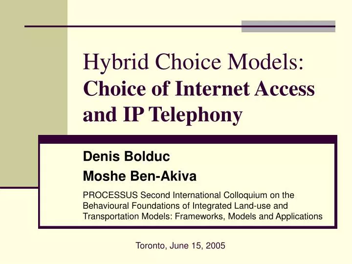 hybrid choice models choice of internet access and ip telephony