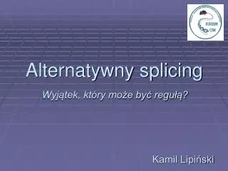 alternatywny splicing