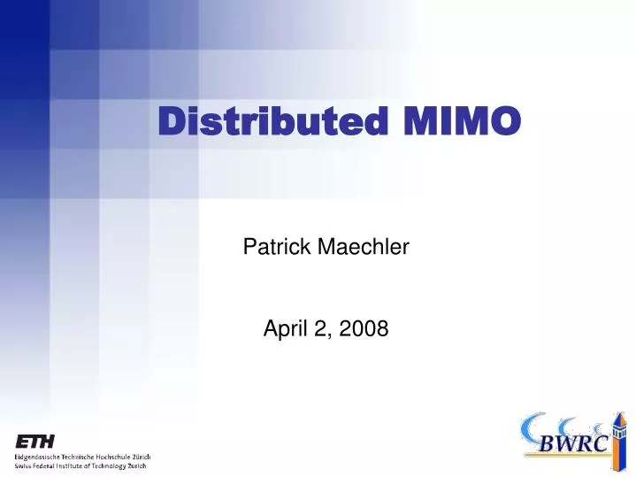 distributed mimo