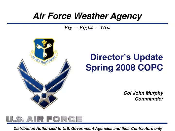 director s update spring 2008 copc col john murphy commander