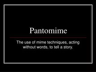 Pantomime