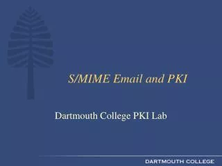 S/MIME Email and PKI