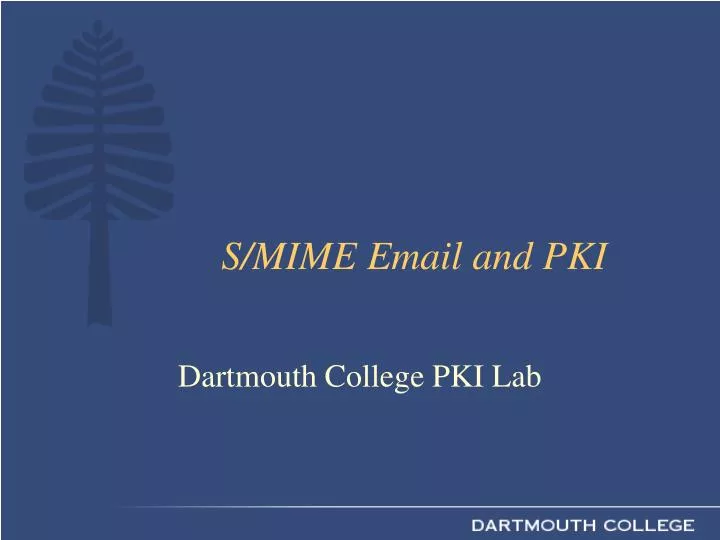 s mime email and pki