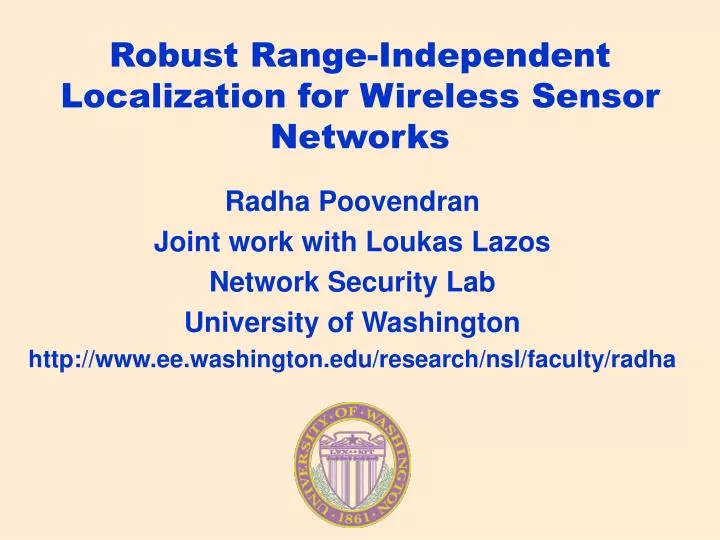 robust range independent localization for wireless sensor networks