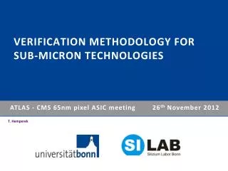 Verification Methodology for sub-micron Technologies