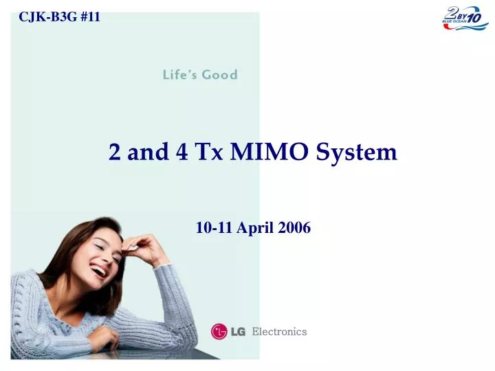 2 and 4 tx mimo system