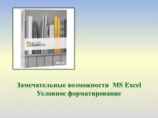 m s excel