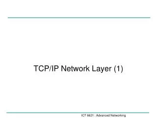 tcp ip network layer 1