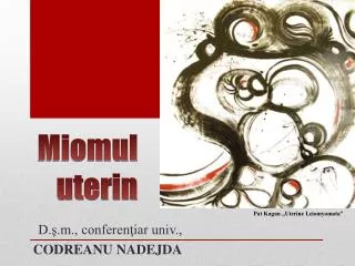 miomul uterin