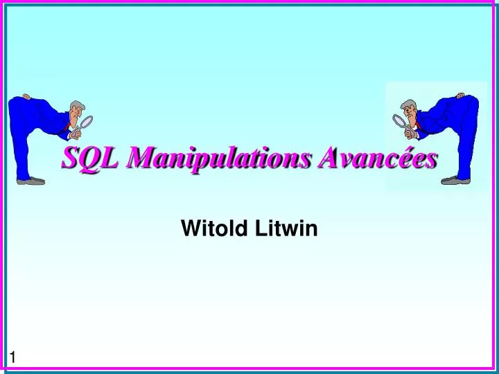 sql manipulations avanc es