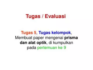 tugas evaluasi