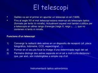 el telescopi